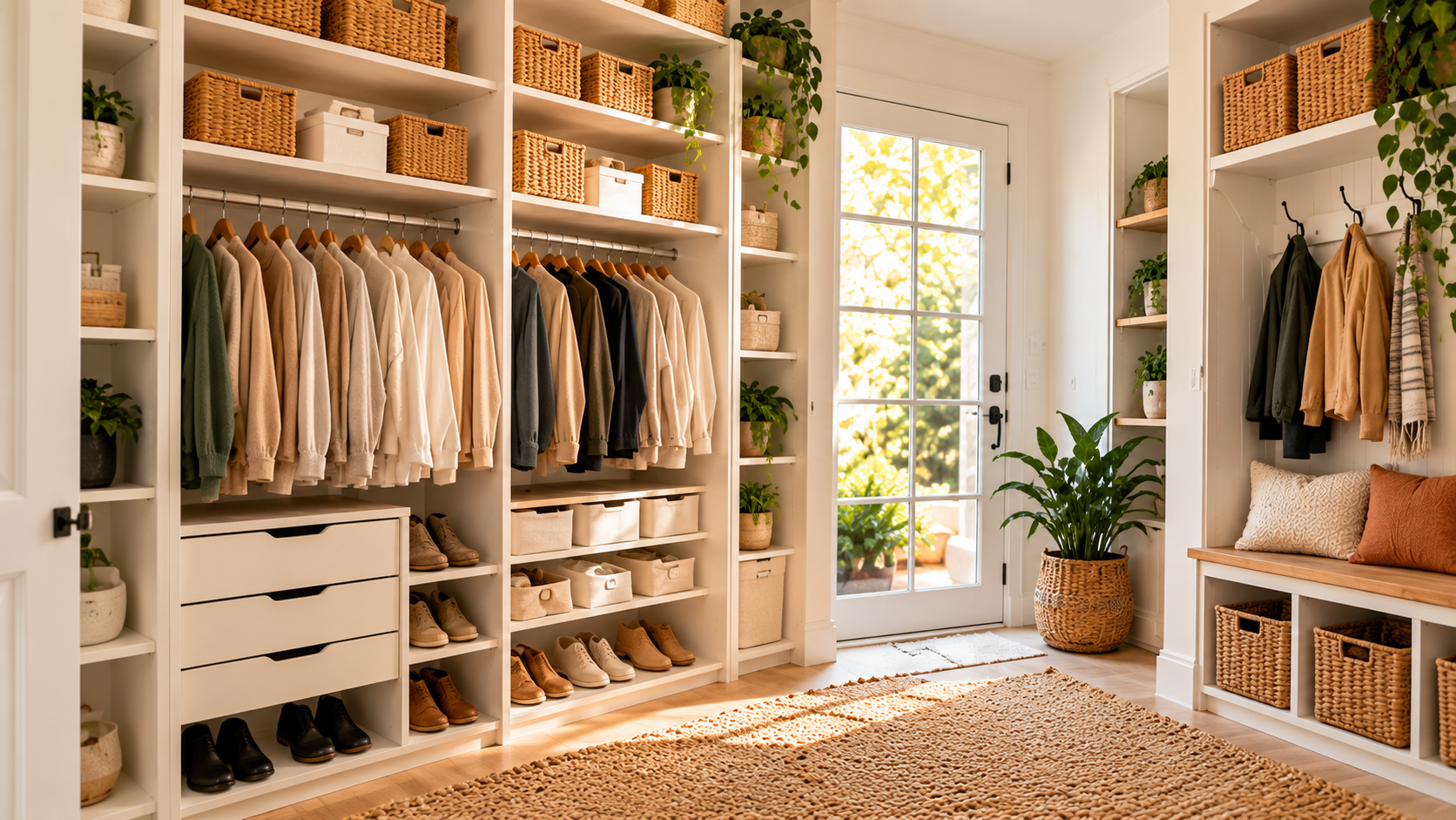Organized closet and home storage